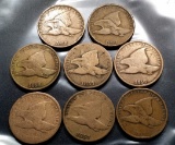 8x Flying Eagle Cents