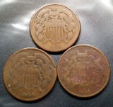 3x Two Cent Pieces (2c)