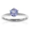 CERTIFIED 14K 1.30 CTW TANZANITE SOLITAIRE RING