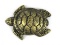 Antique Gold Cast Iron Decorative Turtle Bottle Opener 4in.