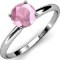 CERTIFIED 14K .30 CTW PINK TOURMALINE SOLITAIRE RING