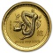 2001 Australia 1/4 oz Gold Lunar Snake BU (Series I)