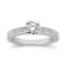 0.60ct Antique Style Diamond Engagement Ring 14k White Gold