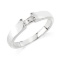 14KT White Gold 3/4 ct Solitaire Engagement Rings with 4Mm Wide Cathedral Mounting & Princess Peg Se