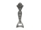 Rustic Silver Cast Iron Resting Mermaid Bottle Opener 7in.