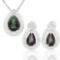 1 1/3 CARAT MYSTIC GEMSTONE 925 STERLING SILVER SET