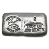 2 oz Silver Bar - Prospector's Gold & Gems
