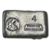 4 oz Silver Bar - Prospector's Gold & Gems