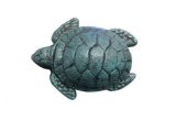 Seaworn Blue Cast Iron Decorative Turtle Bottle Opener 4in.