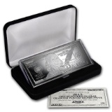 4 oz Silver Bar - 2015 $100 Bill (W/Box & COA)