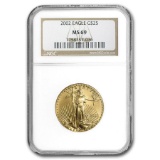 2002 1/2 oz Gold American Eagle MS-69 NGC