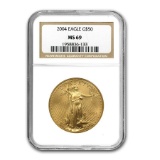 2004 1 oz Gold American Eagle MS-69 NGC