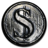 3 oz Silver Round - MK Barz & Bullion (Dollar Sign)