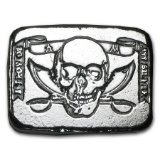5 oz Silver Bar - Atlantis Mint (Pirate Skull & Crossed Swords)