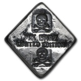 2 oz Silver Diamond - MK Barz & Bullion (Limited, Skull & Bones)