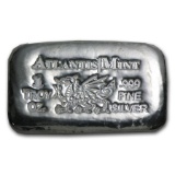 1 oz Silver Bar - Atlantis Mint (Dragon)