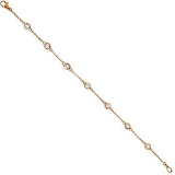 Diamonds by The Yard Bezel-Set Bracelet 14K Rose Gold (1.00ct)