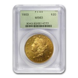 1903 $20 Liberty Gold Double Eagle MS-63 PCGS