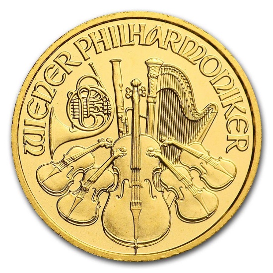 2011 Austria 1/10 oz Gold Philharmonic BU