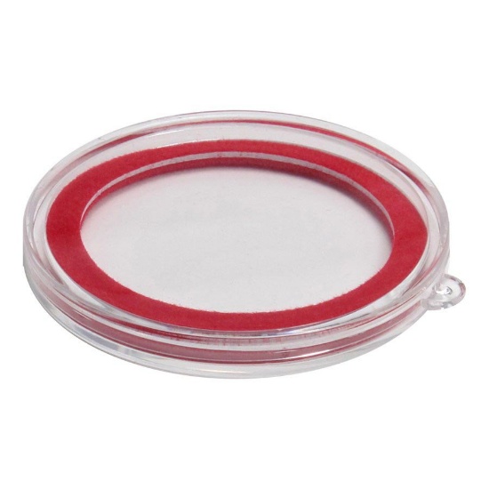 Ornament Capsule for Silver Rounds - 38mm (Red Ring)