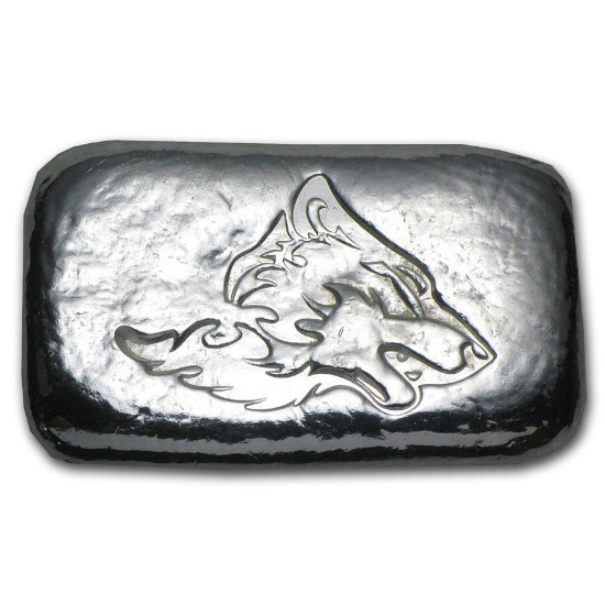1 oz Silver Bar - Atlantis Mint (Wolf Head)