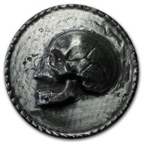 1 kilo Silver Round - (Skull, Ultra High Relief)