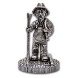 10 oz Silver Antique Statue - Hobo Nickel (The Train)