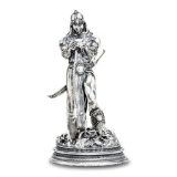 6 oz Silver Antique Statue - Frank Frazetta (Death Dealer III)