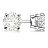 Certified 0.43 CTW Round Diamond Stud Earrings I/SI3