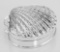 Antique Style Scallop Sea Shell Pillbox - Clamshell Box - Sterling Silver