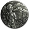 1 oz Silver Antique Round - Zodiac Skull Series (Virgo)