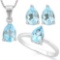 2.52 CARAT BABY SWISS BLUE TOPAZ 925 STERLING SILVER SET