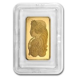 5 oz Gold Bar - PAMP Suisse Lady Fortuna (w/Assay)