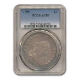 1799 Draped Bust Dollar AU-55 PCGS