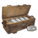 Tombstone Wood Storage Box for Silver Bars