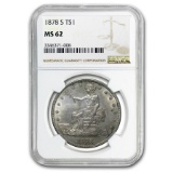 1878-S Trade Dollar MS-62 NGC
