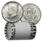 90% Silver Kennedy Half Dollar 20-Coin Roll Avg Circ (P & D)