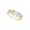14kt Yellow Gold Womens Round Natural Diamond Ring Guard Wrap Solitaire Enhancer 1/2 Cttw
