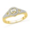 10K Yellow-gold 0.25CTW DIAMOND FASHION RING