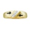 10KT Yellow Gold 0.05CTW DIAMOND MENS FASHION RING