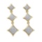 10KT Yellow Gold 0.30CTW DIAMOND MICRO PAVE EARRINGS