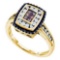 14KT Yellow Gold 0.50CT COGNAC DIAMOND LADIES INVISIBLE RING