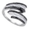 925 Sterling Silver White 0.54CT DIAMOND FASHION RING