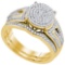 10K Yellow-gold 0.50CTW DIAMOND MIRO-PAVE RING