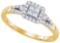 14KT Yellow Gold 0.33CTW DIAMOND INVISIBLE RING
