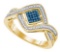 10K Yellow-gold 0.15CT DIAMOND MICRO PAVE RING