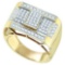 10K Yellow-gold 1.00CTW DIAMOND MICRO PAVE RING