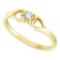 10KT Yellow Gold 0.10CT-DIAMOND PROMISE RING