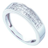 14KT White Gold 0.50CTW LADIES INVISIBLE DIAMOND BAND