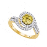 14KT Yellow Gold 1.00CTW DIAMOND LARISSA FASHION RING